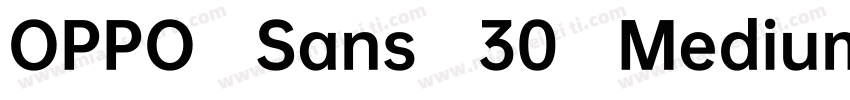OPPO Sans 30 Medium字体转换
